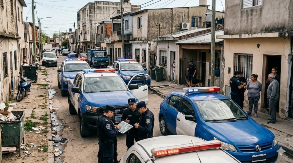 Operativo policial en la provincia de Buenos Aires