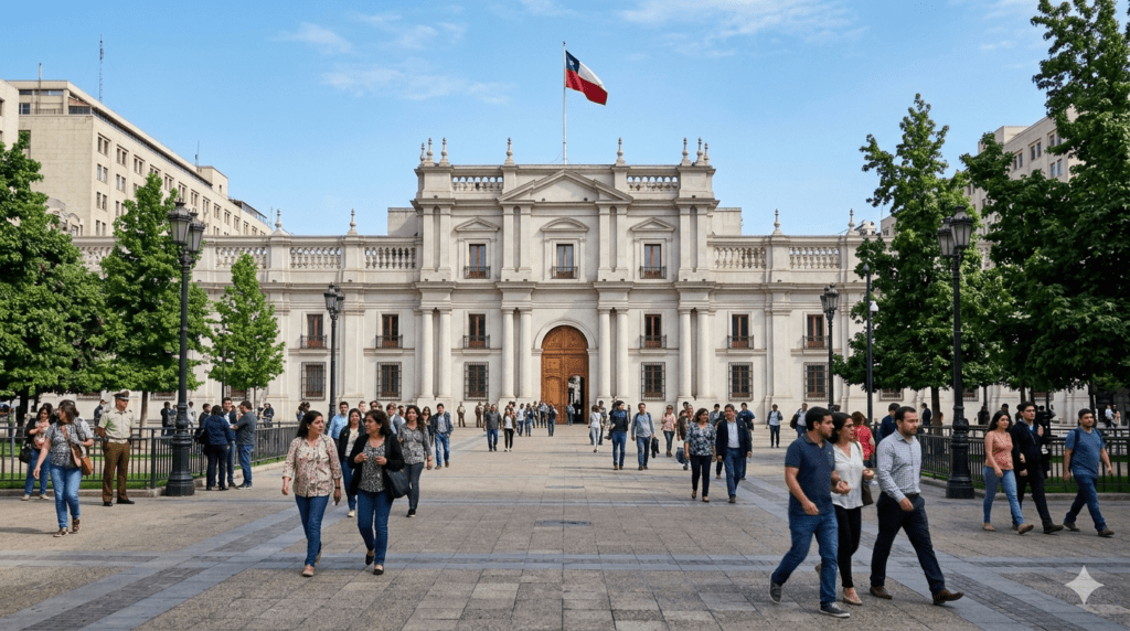 Palacio de La Moneda en Santiago de Chile
