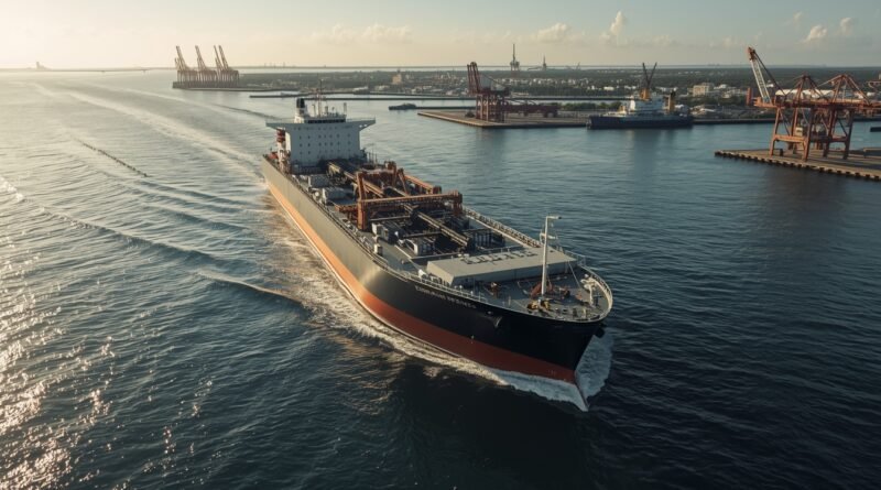 petrolero ruso llegando a puerto cubano con carga de petróleo