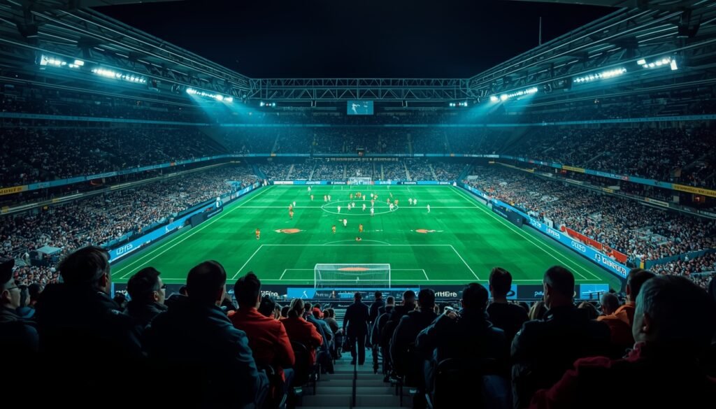 Tabla de posiciones de Premier League proyectada en estadio