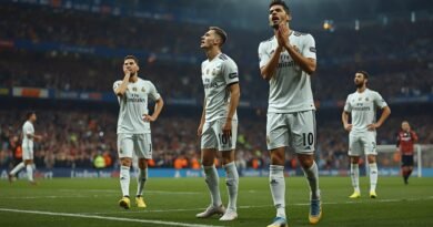 Jugadores del Real Madrid lamentan el empate ante Girona en LaLiga