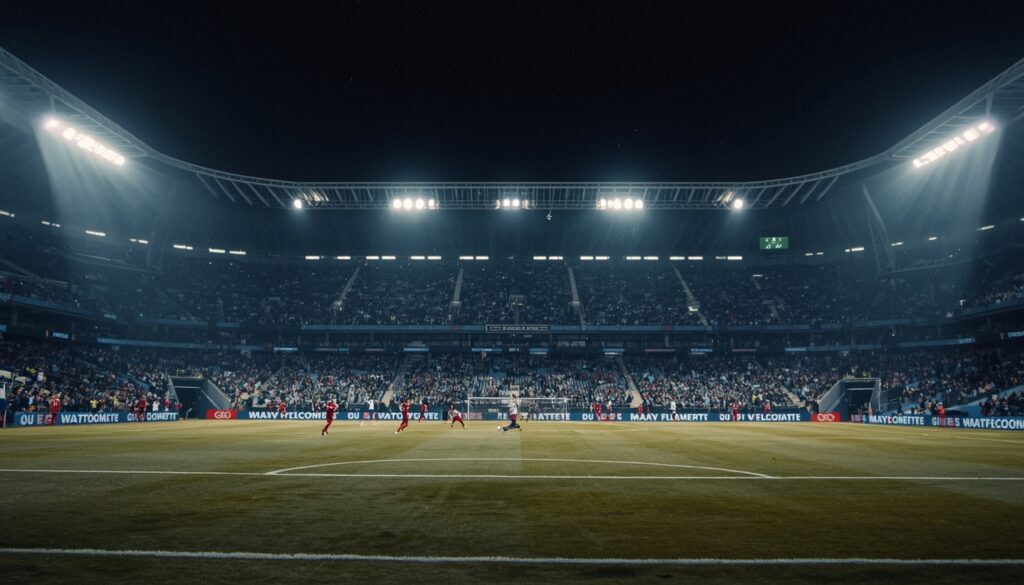 Jugadores de River y Blooming disputan el balón en partido de Copa Sudamericana 2026