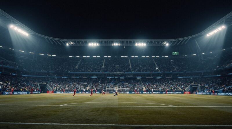 Jugadores de River y Blooming disputan el balón en partido de Copa Sudamericana 2026