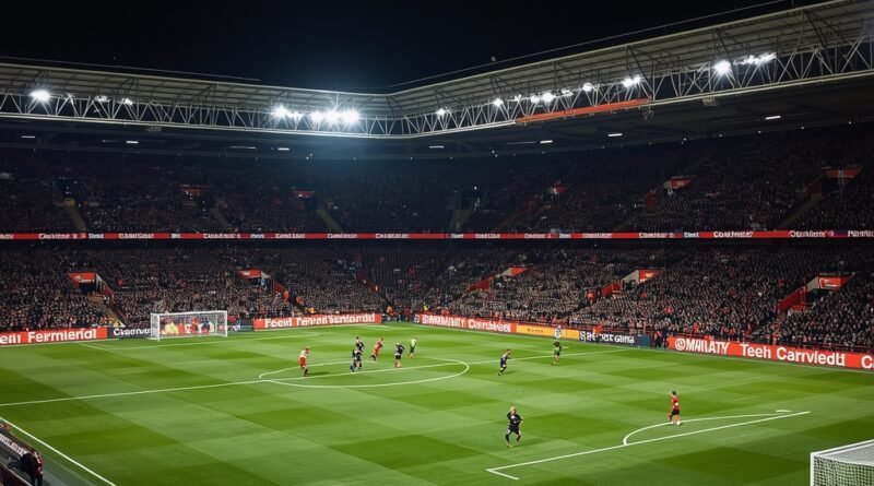 Partido de la Premier League con estadio lleno durante la temporada 2025-26