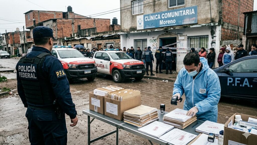 Allanamiento en la clínica investigada en La Matanza