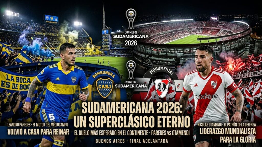 Boca y River podrían cruzarse en la Copa Sudamericana 2026