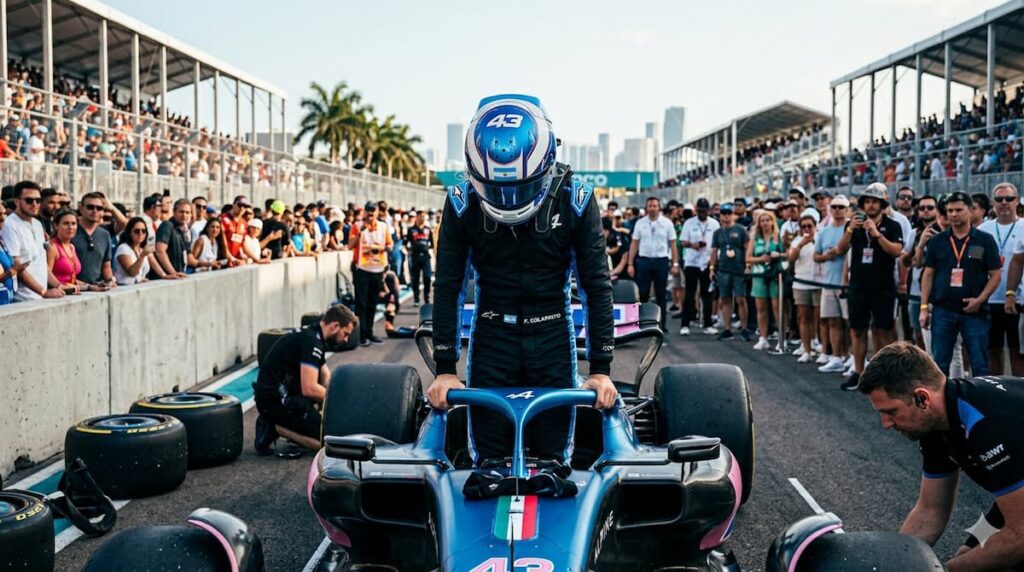 Franco Colapinto en el Gran Premio de Miami 2026