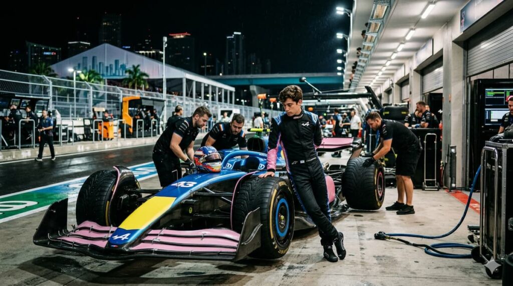 Colapinto largará 8° en Miami y Messi revolucionó el paddock de la Fórmula 1