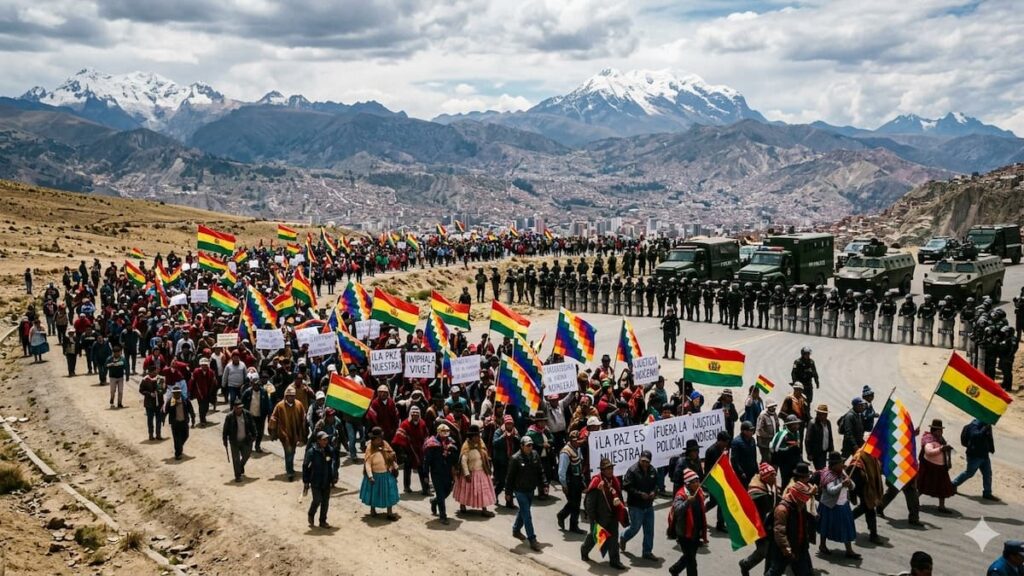 Bolivia vive horas de máxima tensión mientras seguidores de Evo Morales avanzan hacia La Paz
