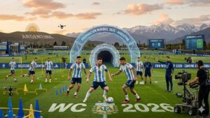 Entrenamiento de Argentina antes del Mundial