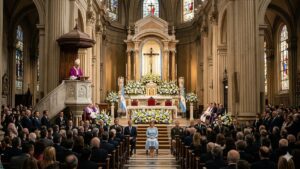 Jorge García Cuerva durante el Tedeum del 25 de Mayo