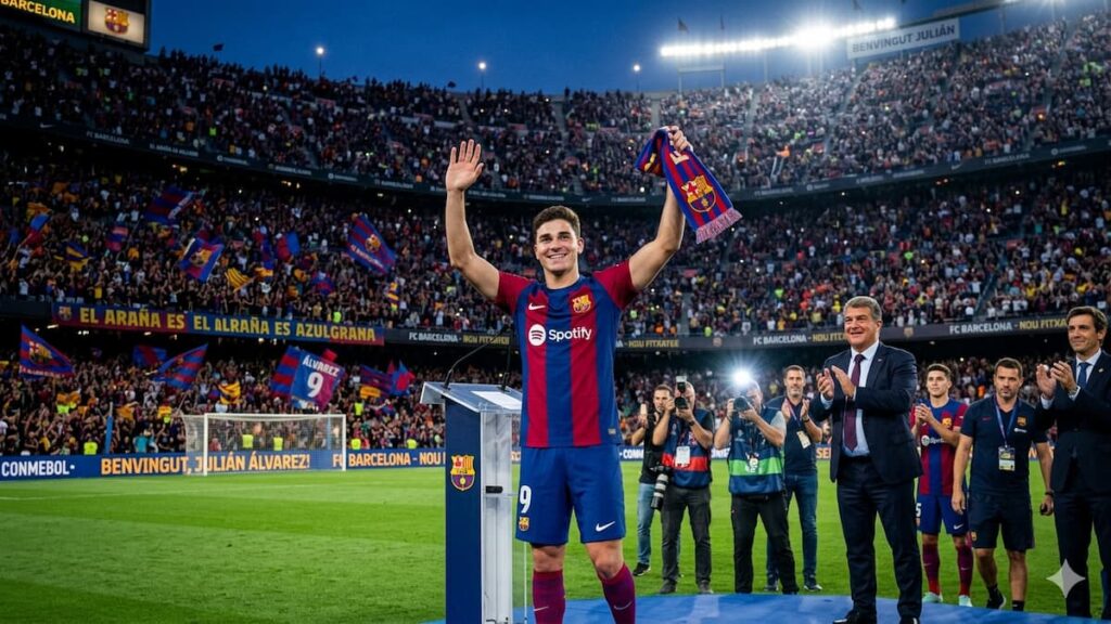 Barcelona acelera por Julián Álvarez y confía en ganarle la pulseada a PSG y Arsenal