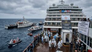 Crucero MV Hondius frente a Tenerife
