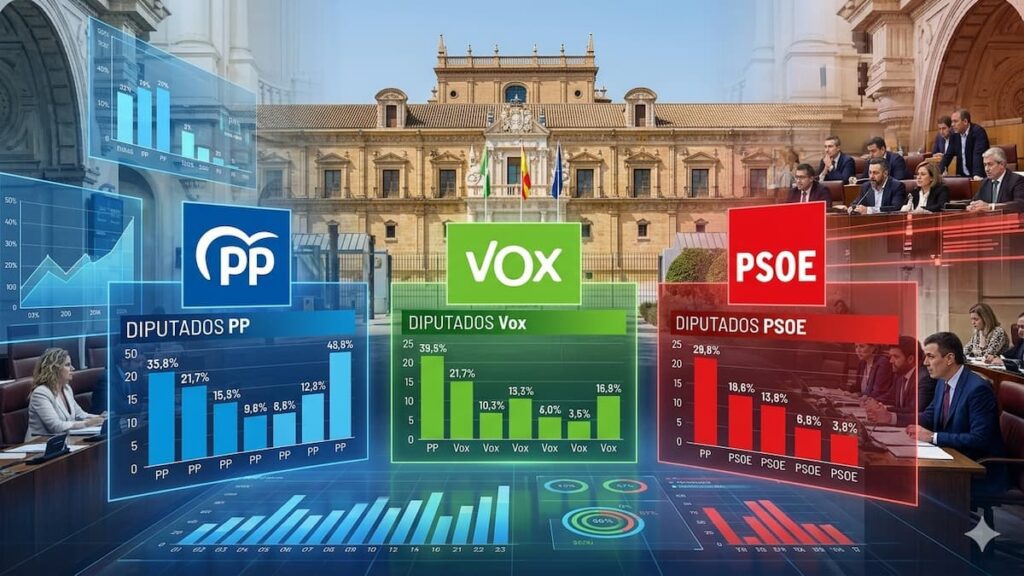 El nuevo Parlamento andaluz obliga al PP a negociar con Vox