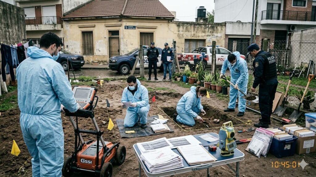 Especialistas forenses en busca de nuevas evidencias