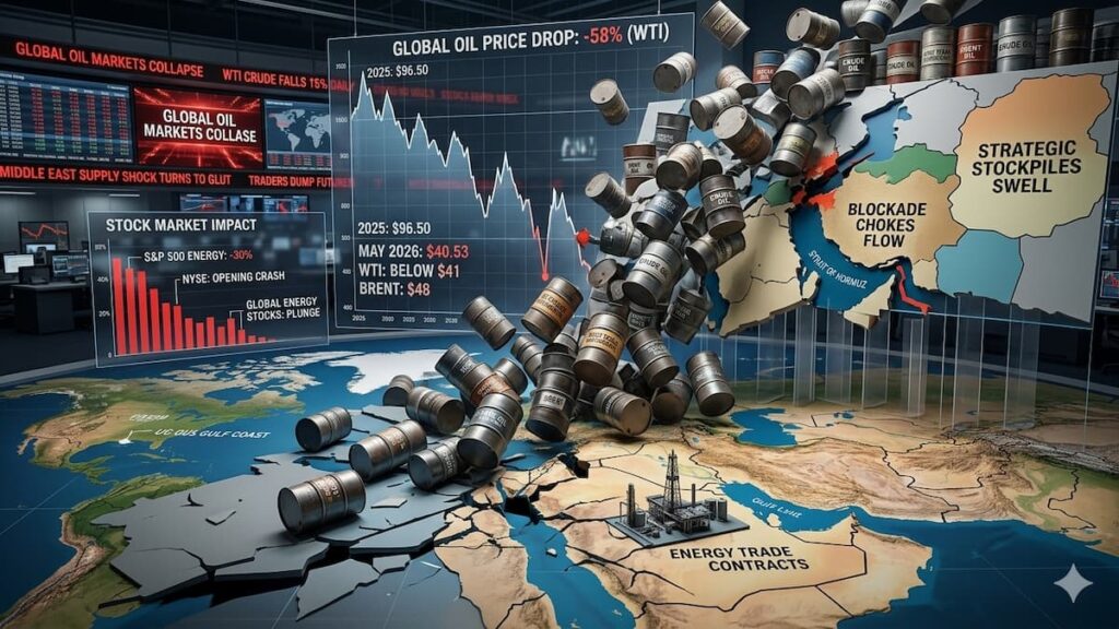Caída del petróleo en los mercados internacionales
