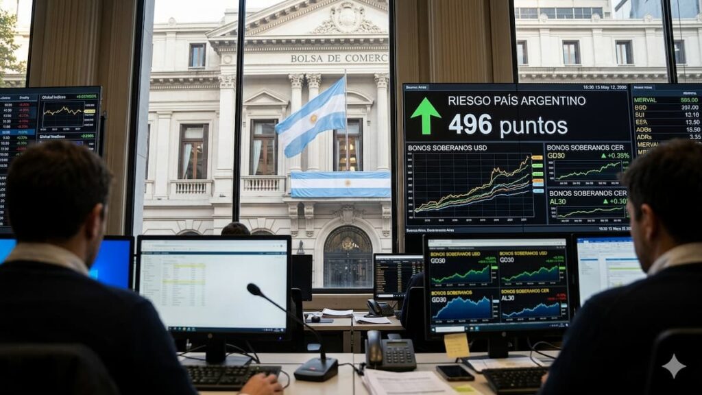 Fuerte señal del mercado: el riesgo país perforó los 500 puntos y los bonos argentinos siguen en alza
