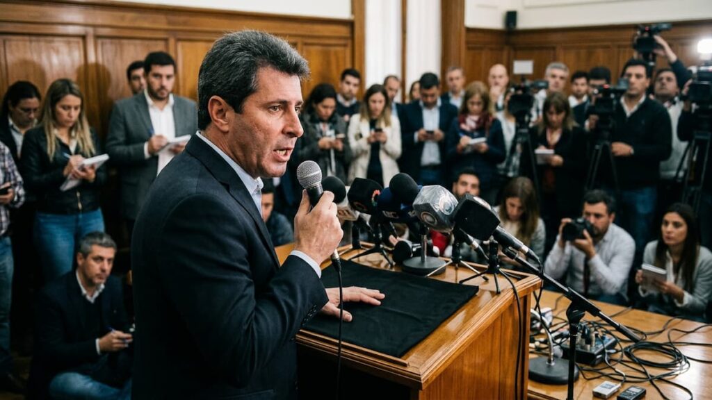 Sergio Uñac anunció su intención de competir por la Presidencia en 2027