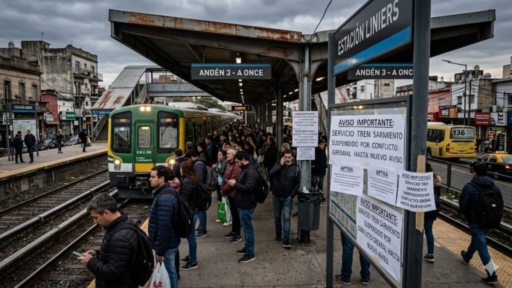Corte total en el Tren Sarmiento entre Merlo y Moreno durante el fin de semana largo