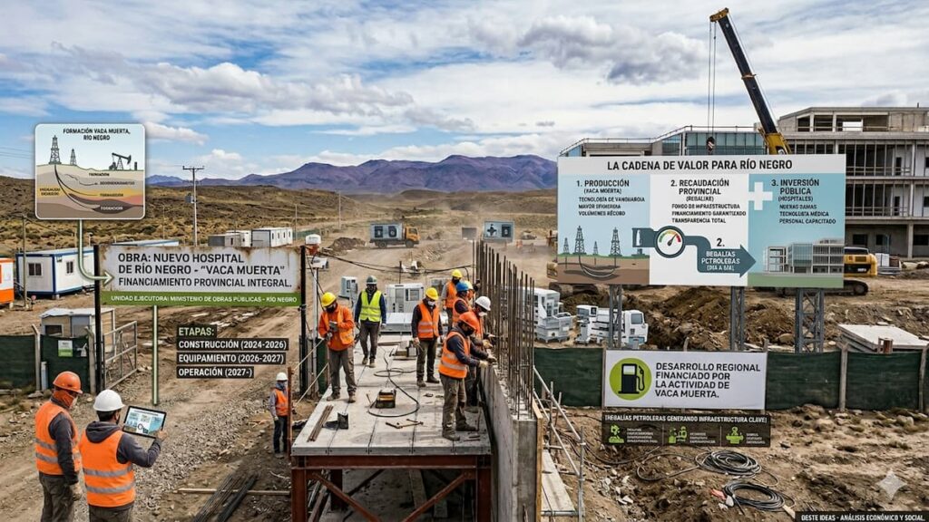 Las regalías petroleras financian hospitales en Río Negro