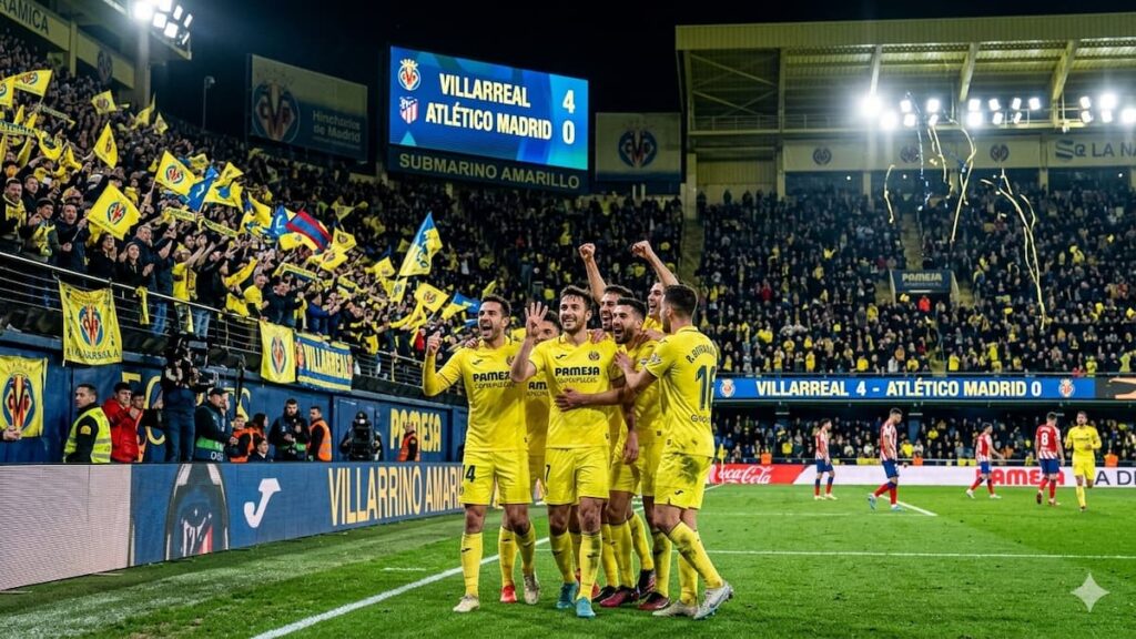 Villarreal aplastó al Atlético de Madrid en la despedida de Griezmann