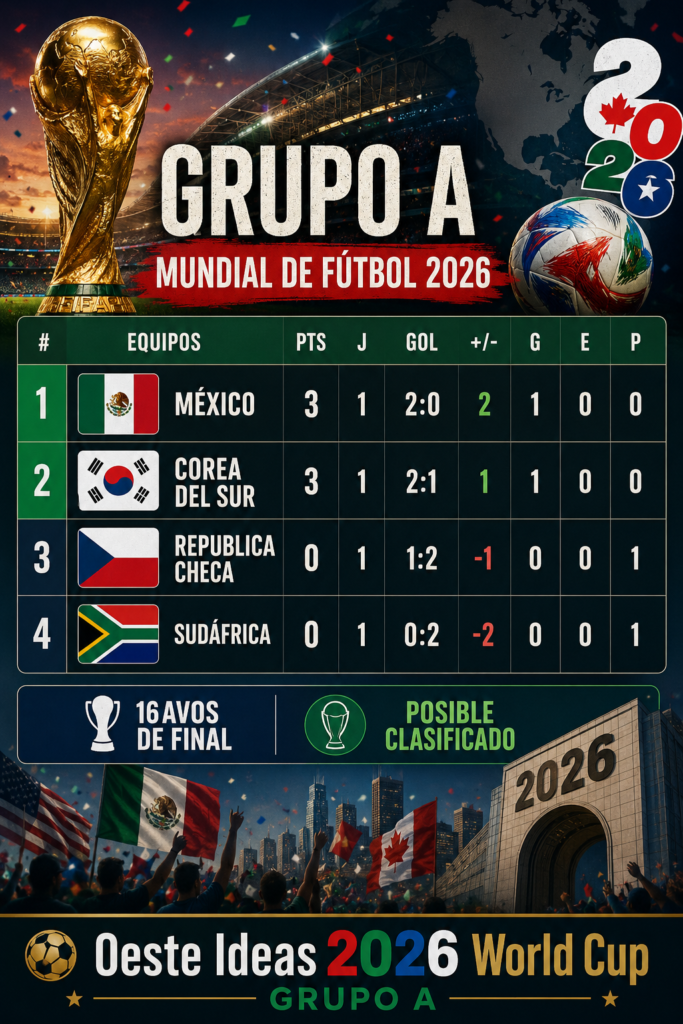 Grupo A Mundial 2026