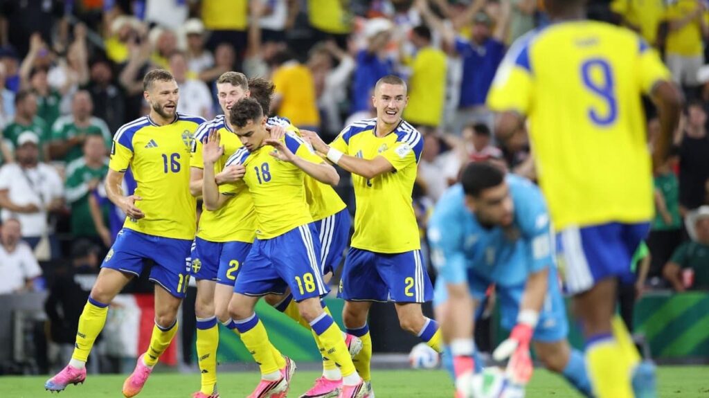 Suecia golea 5-1 a Túnez en Monterrey