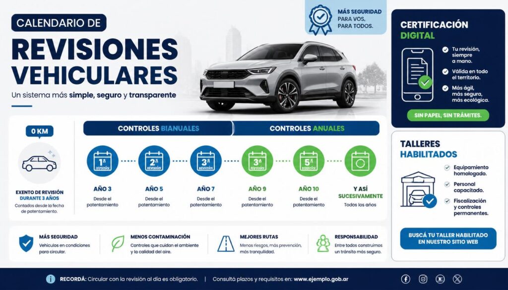 Infografía con los principales cambios de la nueva VTV
