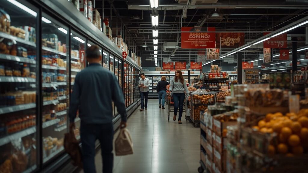 Consumidores observan precios en comercios argentinos