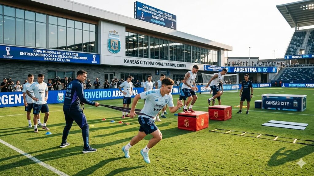 Entrenamiento de Argentina antes del Mundial 2026