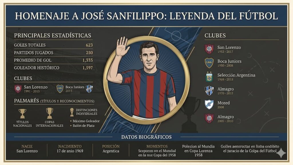 La trayectoria de José Sanfilippo en números