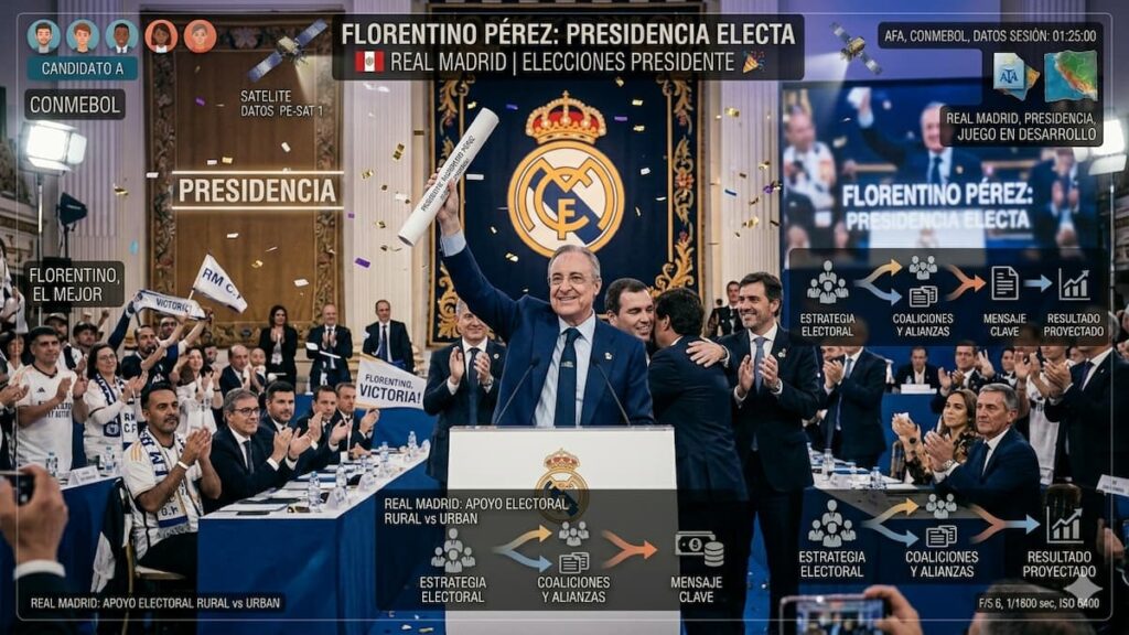 Florentino Pérez fue reelegido y seguirá al frente del Real Madrid