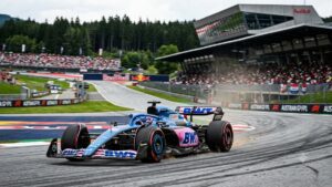 Franco Colapinto durante la práctica libre del GP de Austria.