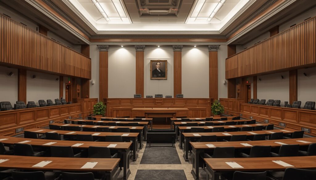 Escenario judicial relacionado con una investigación en España