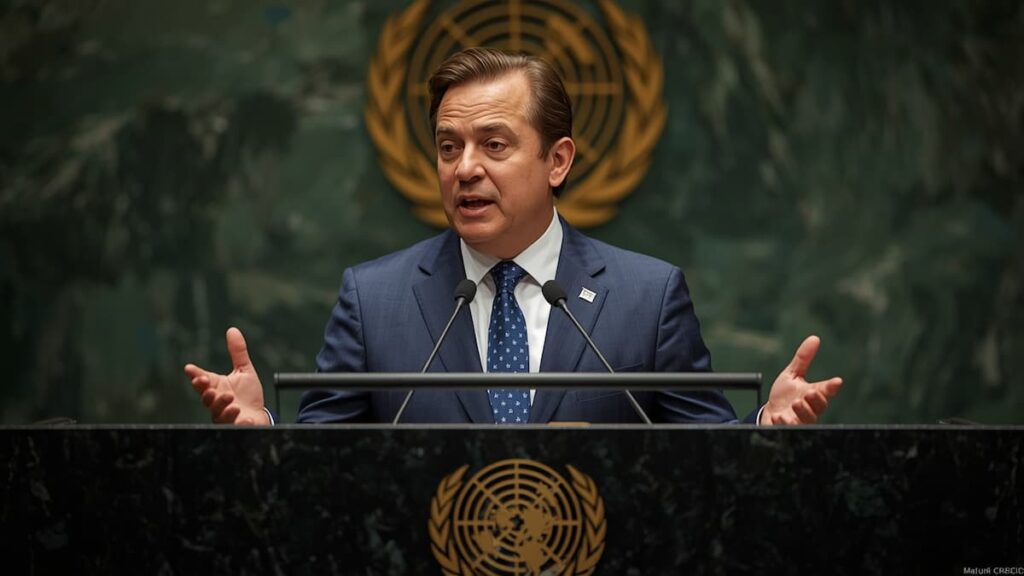 Iván Cepeda durante su discurso tras las elecciones.