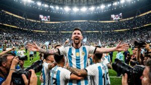 Los récords que Lionel Messi rompió en su debut en el Mundial 2026 y que agrandan aún más su leyenda Lionel Messi celebra durante el Mundial 2026