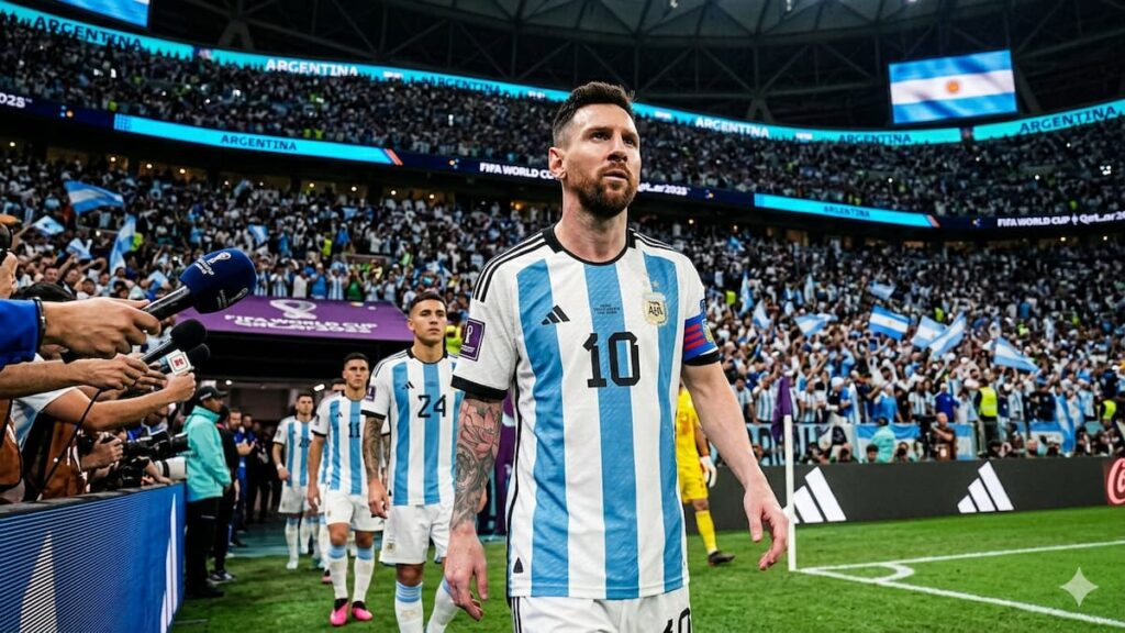 Lionel Messi en su sexta Copa del Mundo