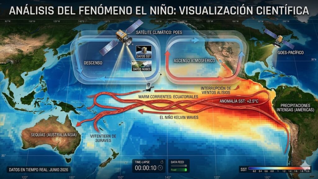 El calentamiento del Pacífico es la base del fenómeno El Niño