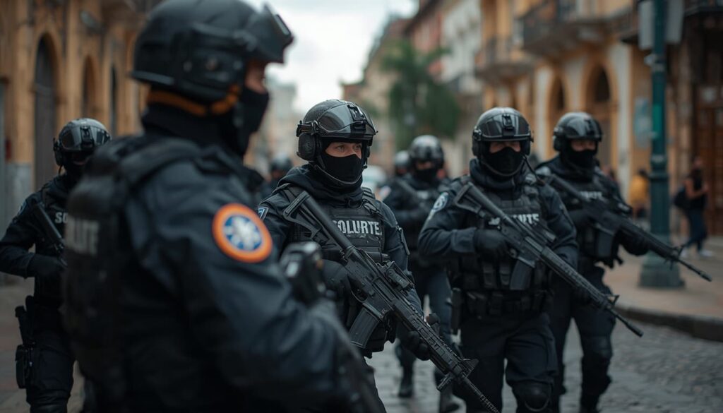 Fuerzas de seguridad en operativo contra organizaciones criminales