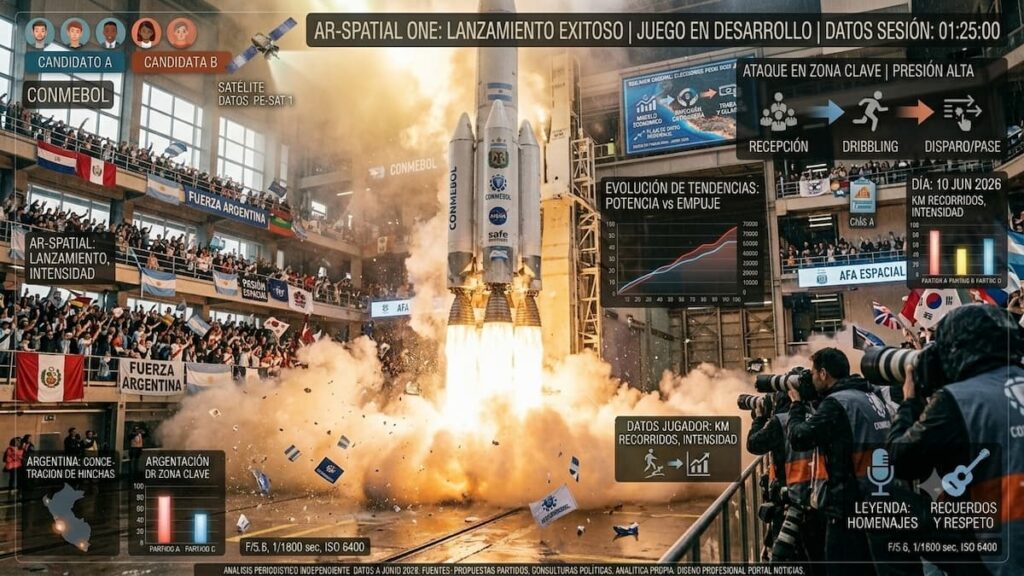 Cohete espacial durante un lanzamiento