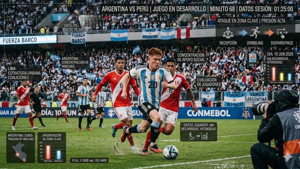 Valentín Barco durante el amistoso entre Argentina e Islandia