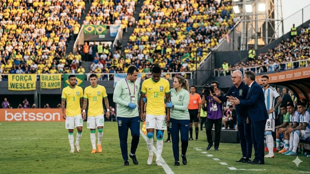 Brasil pierde a Wesley para el Mundial 2026: Ancelotti ya busca reemplazante