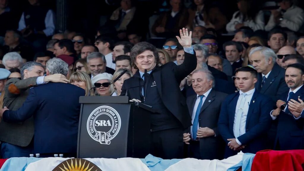  Javier Milei defendió al campo