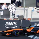 Lando Norris celebra su primera victoria