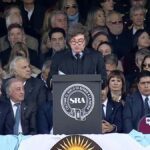 El presidente Javier Milei encabezó este domingo el acto de apertura de la 138.ª Exposición Rural