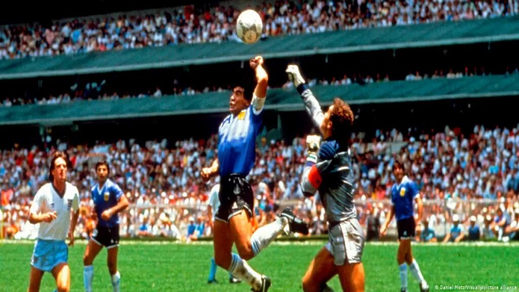 cuartos de final del Mundial de 1986, Argentina e Inglaterra se vieron las caras