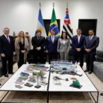 Representación de las relaciones políticas entre Argentina y Brasil.