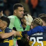 Boca celebra la clasificación en el estadio El Teniente.