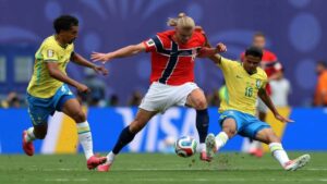 Haaland fue decisivo: Noruega dio el golpe y dejó afuera a Brasil Batacazo mundial