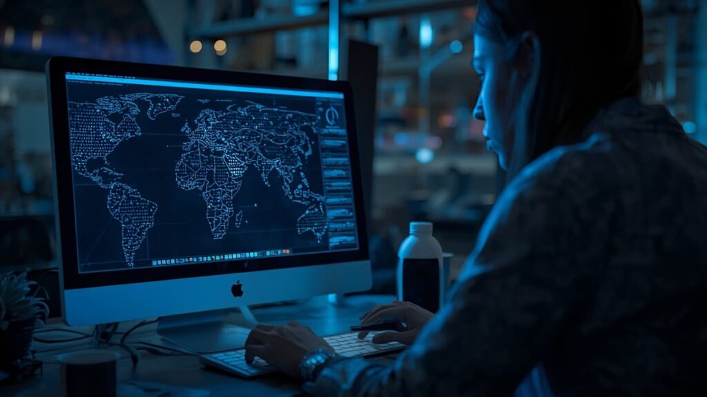Uso de inteligencia artificial en Internet.